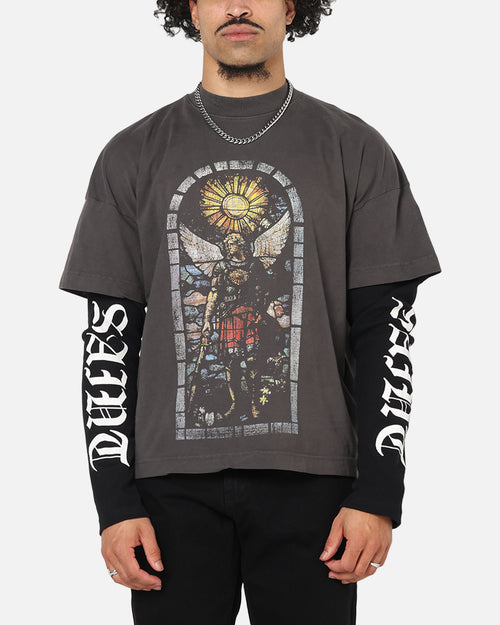 Saint Morta Kingdomcome Long Sleeve T-Shirt Washed Charcoal
