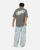 Carre Tag Mock Neck T-Shirt Black Acidwash
