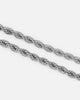 Saint Morta 8mm Rope Chain White Gold