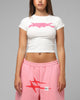 Loiter Women's Global Baby T-Shirt White/Pink
