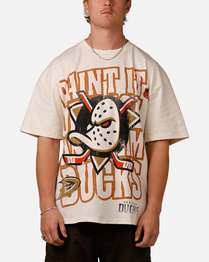 Culture Kings Anaheim Ducks Lets Go Ducks Vintage T-Shirt Off White
