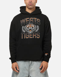 Bleacher Athletic Wests Tigers NRL Adult Club Wreath Hoodie Black