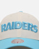 Mitchell & Ness Las Vegas Raiders 'Sky Blue' Pro Crown Snapback White Cream/Blue
