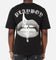 Playboy Gothic Mono Lips T-Shirt Black
