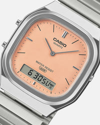 Casio AQ240E-4A Watch Silver/Orange