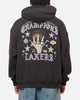 Mitchell & Ness Los Angeles Lakers Blackletter Champs Box Hoodie Washed Black