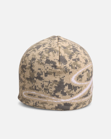 Loiter Skull Knit Beanie Digi Camo