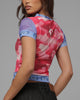Loiter Women's Dark Magician Girl Mesh T-Shirt Pink Camo