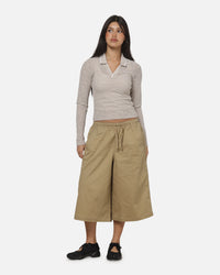 Nike Women's Sportswear Oversized Mid-Rise Parachute Shorts Beige