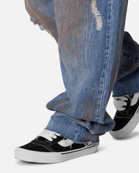MNML Ultra Baggy Run Over Denim Jeans Blue