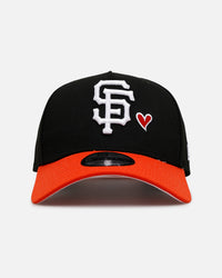 New Era San Francisco Giants 'Team Color Hearts' 9FORTY A-Frame Snapback Black/Orange