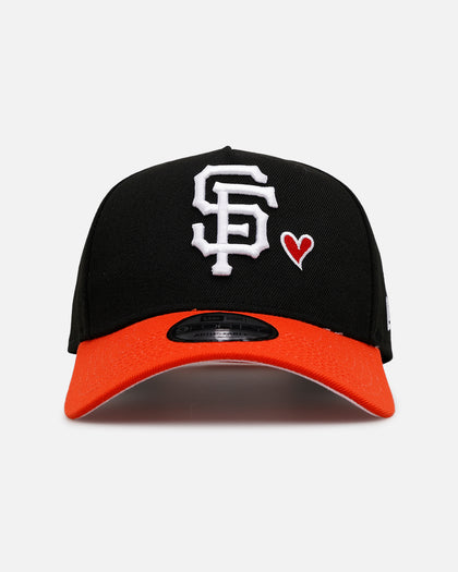 New Era San Francisco Giants 'Team Color Hearts' 9FORTY A-Frame Snapback Black/Orange