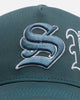 Sworn To Us Outlined Poetry Snapback Dark Teal