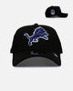New Era Detroit Lions 'Black And Sky Blue' 9FORTY A-Frame Snapback Black/Sky Blue