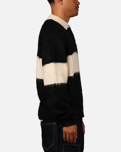 MNML Mohair Rugby Sweater Black/White