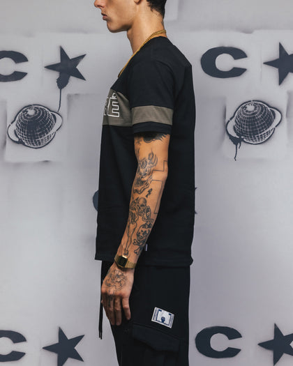 Carre Bars T-Shirt Black/Khaki