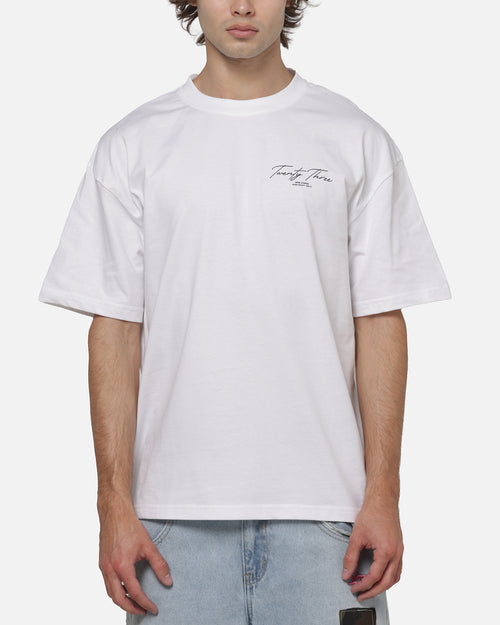 XXIII Script T-Shirt White/Black