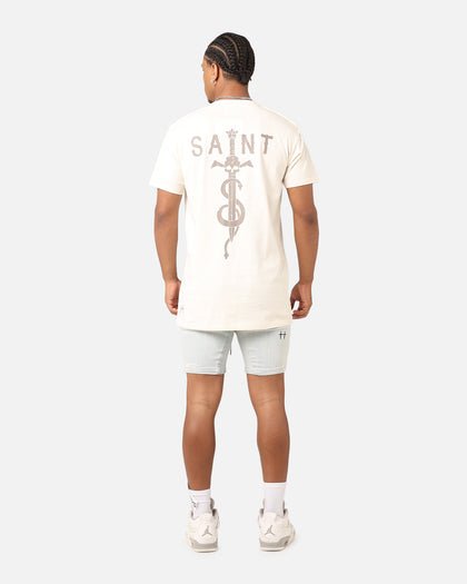 Saint Morta Daggers Lafayette T-Shirt Off White/Brown