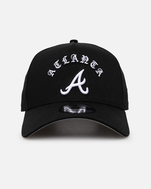 New Era Atlanta Braves 'Gothic Arch' 9FORTY A-Frame Snapback Black/White