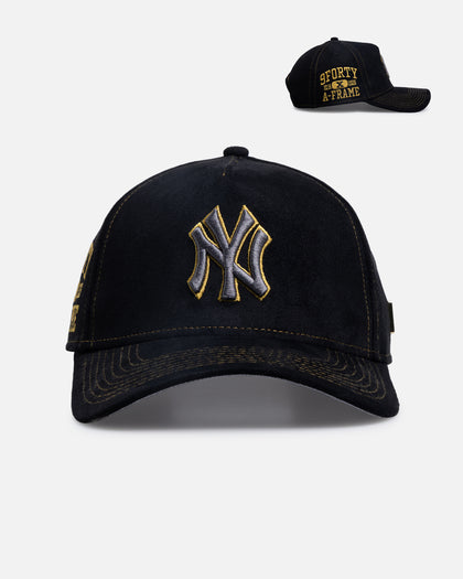 New Era New York Yankees 'Statement Suede 10 Year Anniversary' 9FORTY A-Frame Snapback Black Suede