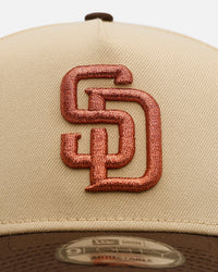 New Era San Diego Padres 'Vintage' 9FORTY A-Frame Snapback Vegas Gold