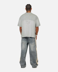 Mitchell & Ness Chicago Bulls Big Oversized Logo T-Shirt Neutral Grey