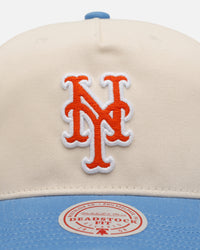 Mitchell & Ness New York Mets 'Washed Cotton' Deadstock Snapback Off White