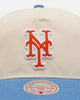 Mitchell & Ness New York Mets 'Washed Cotton' Deadstock Snapback Off White