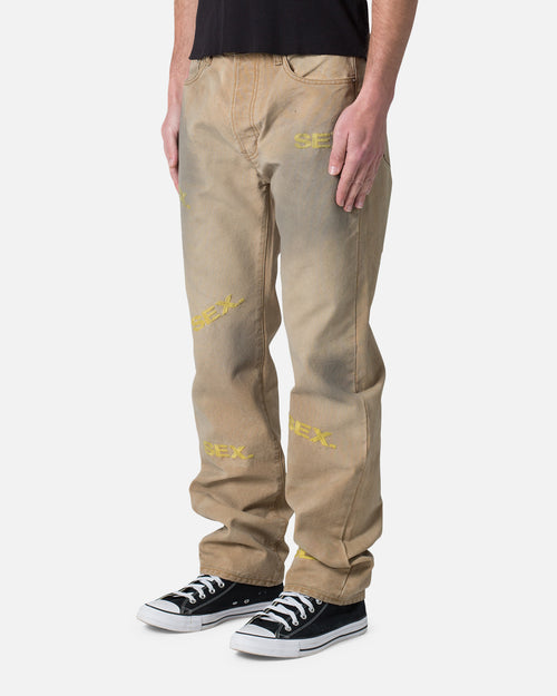 MNML V591 Baggy Sex Denim Jeans Khaki