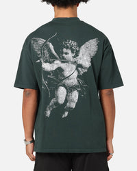 Saint Morta Redemption Mock Neck T-Shirt Green