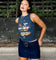 Ed Hardy Women's Ripped Dragon Tank Black