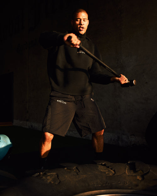 Saint Morta Athltc S2 Baggy Track Shorts Black