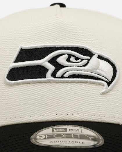 New Era Seattle Seahawks 'Easy Chrome Black' 9FORTY A-Frame Snapback Chrome/Black