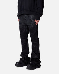 MNML Super Stacked Denim Jeans Washed Black