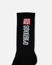 S Double S Cube Mid Block Socks 3 Pack Assorted