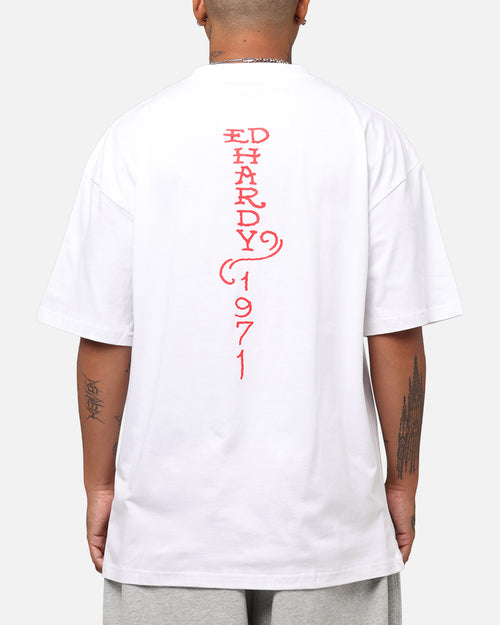 Ed Hardy Lost Luck T-Shirt White