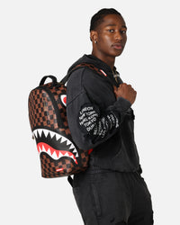 Sprayground Peeking Character Check Backpack Multi
