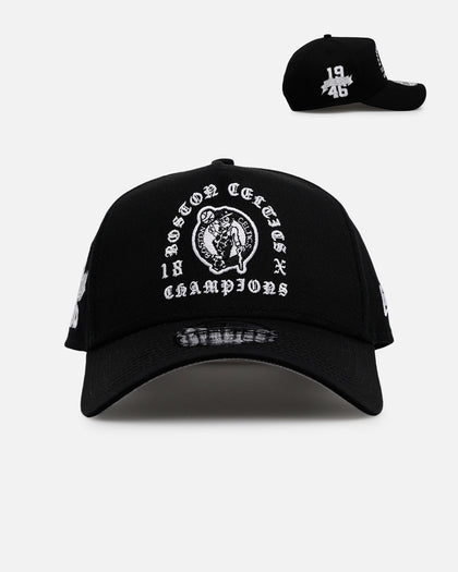 New Era Boston Celtics 'Gothic Arch 2.0' 9FORTY A-Frame Snapback Black/White