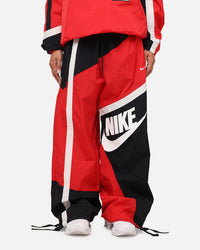 Nike Women's Sportswear Mid-Rise Street Woven Open-Hem Pants University Red/Black/Sail