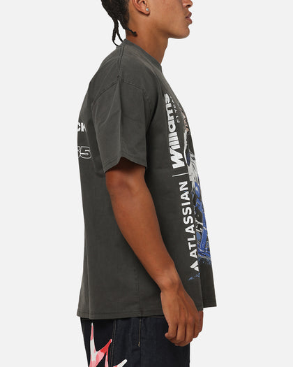 Culture Kings X Atlassian Williams F1 Team Carlos Sainz Jr. T-Shirt Black Acidwash