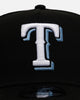 New Era Texas Rangers 'Black And Sky Blue' 9FORTY A-Frame Snapback Black/Sky Blue