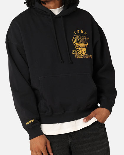 Mitchell & Ness Chicago Bulls Rings Hoodie Faded Black