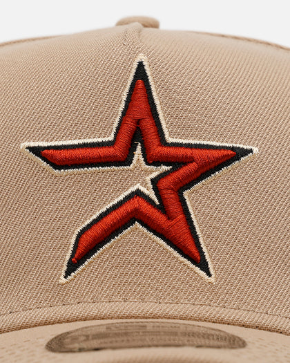 New Era Houston Astros 'Tan Pink' 9FORTY A-Frame Snapback Tan