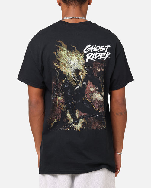 Goat Crew Marvel Ghost Rider Fire T-Shirt Black
