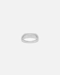 Saint Morta Iced Stars Signet Ring White Gold