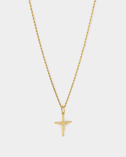 Saint Morta Crucifix Pendant Gold