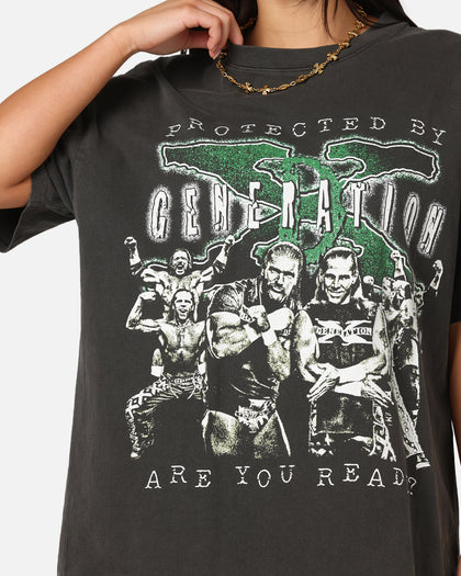 Culture Kings X WWE D-Generation X Summer Slam Heavy T-Shirt Black Wash