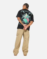 73Studio X One Piece Zoro Vintage T-Shirt Off Black