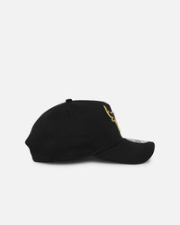 New Era Chicago Bulls 'NBA Black & Gold Embroidery' 9FORTY A-Frame Snapback Black/Gold