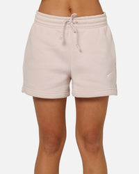 Nike Women's Sportswear Phoenix Fleece Shorts Pink/White
